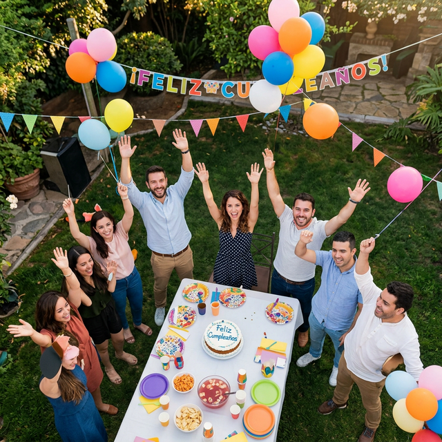 Cobertura aérea de cumpleaños